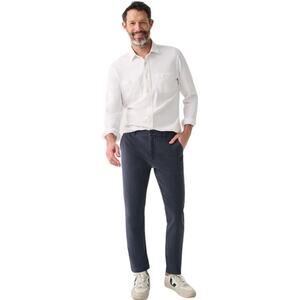 FAHERTY Navy Stretch Terry Chino Pant Size 32X32
